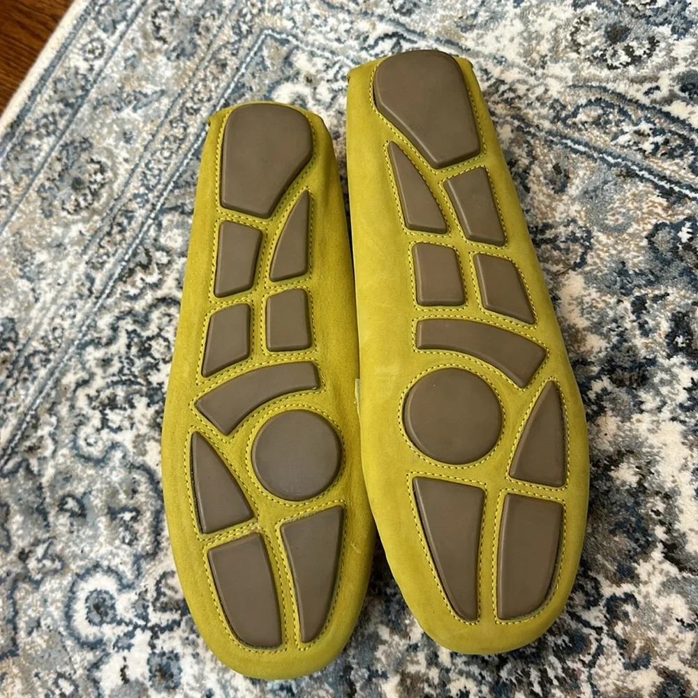 Charleston Shoe Company Lime/Chartreuse Loafers EUC - Picture 2 of 5